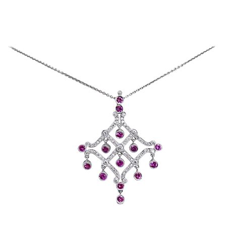 louis vuitton pink sapphire diamond necklace price|Star Blossom Diamond & Pink Gold Pendant Necklace .